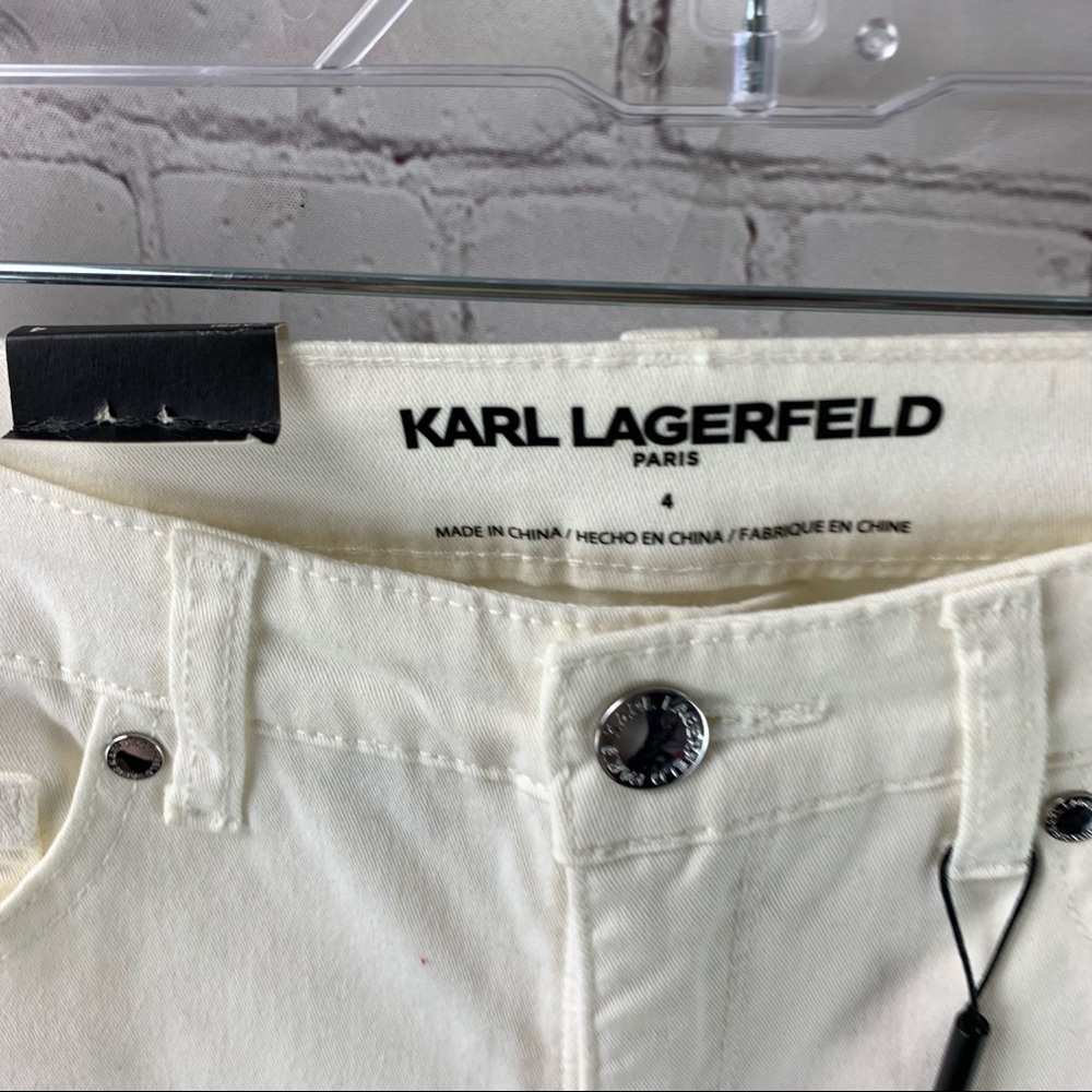 NWT Karl Lagerfeld Capri Jeans Size 4 - Picture 4 of 5